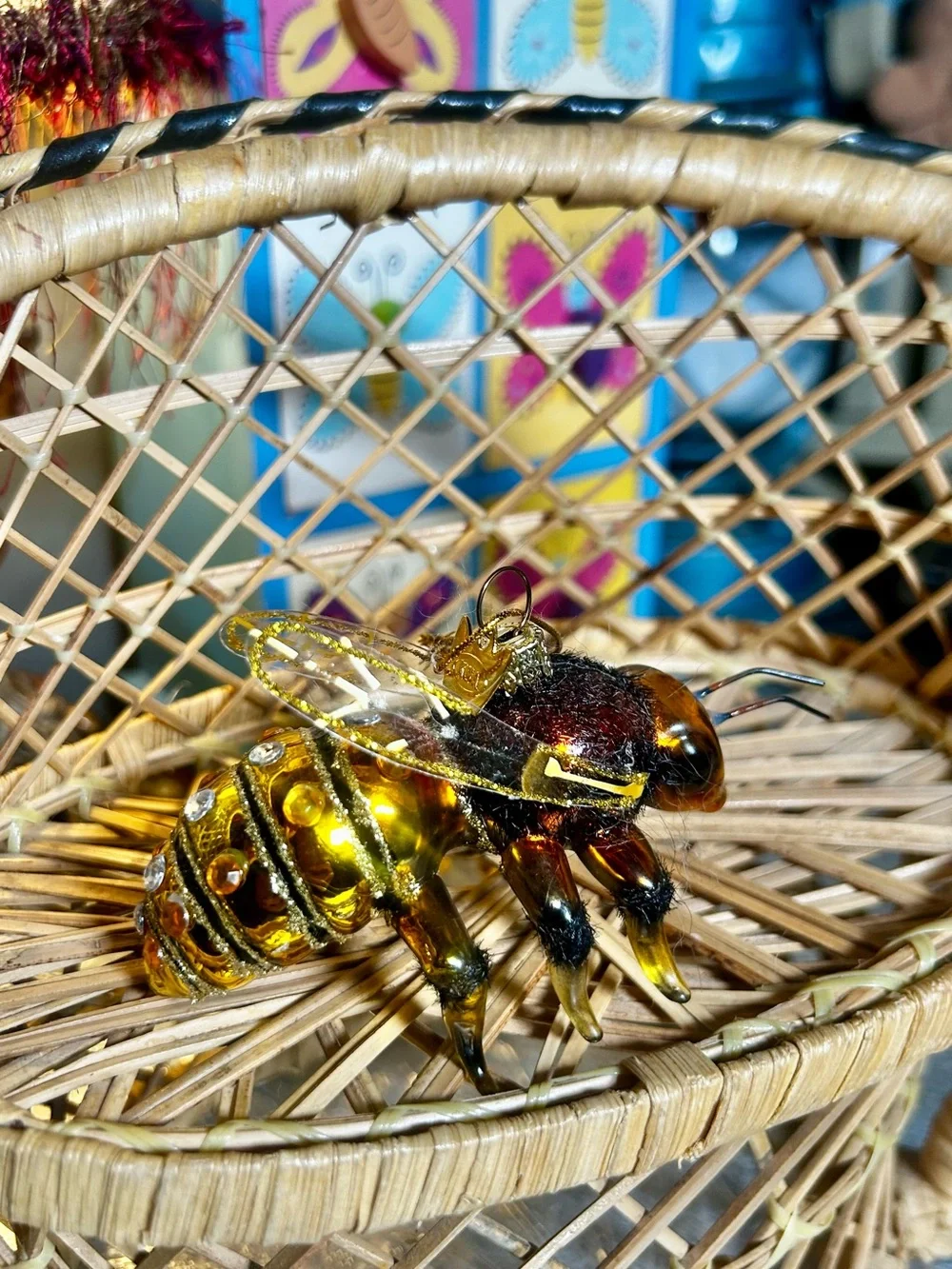Used Kurt Adler Noble Gems Honey Bee Ornament
